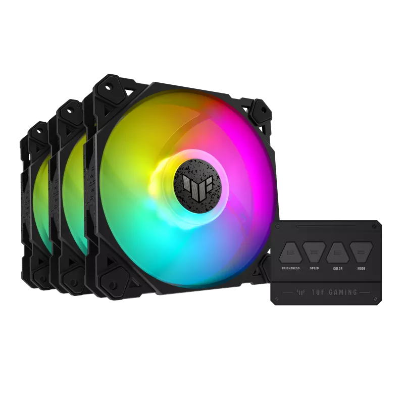 Asus TUF Gaming TF120 ARGB Fan - Triple Fan Kit with ARGB Controller Asus TUF Gaming TF120 ARGB Fan - Triple Fan Kit with ARGB Controller